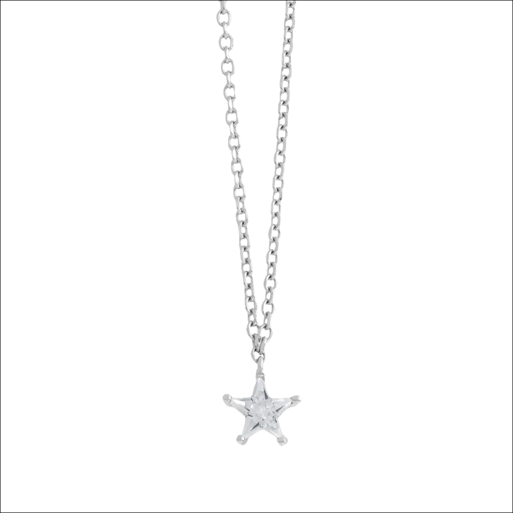Collana Ambrosia in argento con pendente a stella in zircone AAG 268
