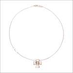 Collana BLISS argento dorato con croce di zirconi Desiré 20056729 in primo piano