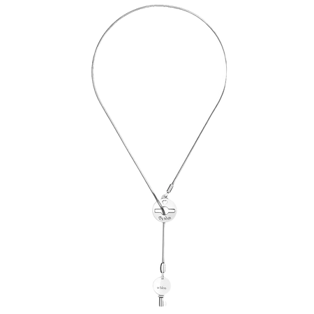 Collana Argento My Wish Chiave del Desiderio con pendente a forma di chiave in tono argento