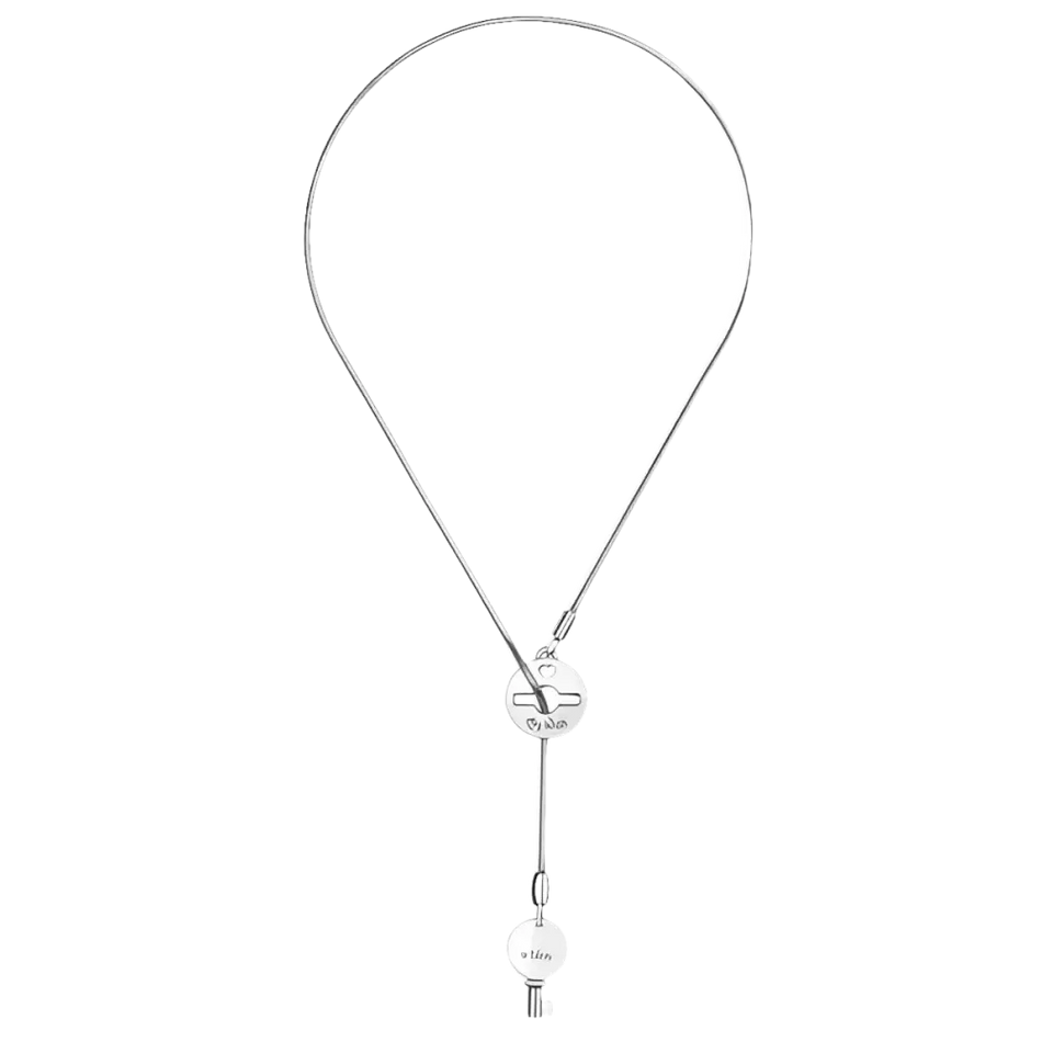 Collana Argento My Wish Chiave del Desiderio con pendente a forma di chiave in tono argento