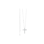 Collana BLISS argento con ciondolo croce di zirconi elegante e luminosa
