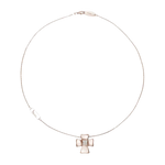 Collana BLISS argento dorato con croce di zirconi Desiré 20056729 in primo piano