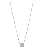 Collana CALVIN KLEIN Rocking con catena in argento e pendente con diamanti cubic