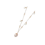 Collana Comete Perle e Diamanti GLP 349 con catena in oro, perle di varie forme