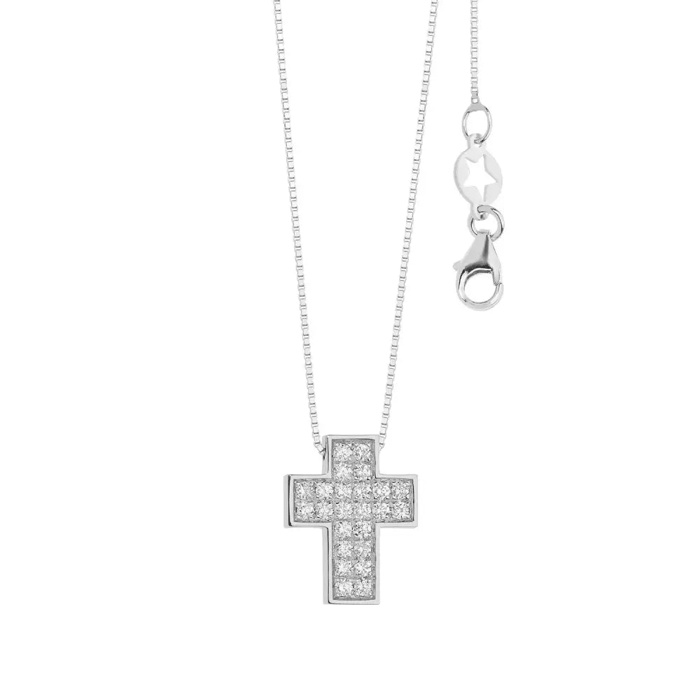collana con croce diamanti GLB 1583 COMETE|bonini-gioielli