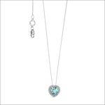 Collana con acquamarina naturale a cuore GLQ 289 COMETE|bonini-gioielli