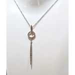 Collana con pendente oro bianco e diamanti Leviosa Salvini | bonini-gioielli