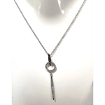 Collana con pendente oro bianco e diamanti Leviosa Salvini | bonini-gioielli