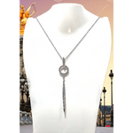 Collana con pendente oro bianco e diamanti Leviosa Salvini | bonini-gioielli