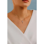 Collana croce oro bianco e diamanti GLB 1563 COMETE|bonini-gioielli