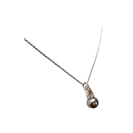 Collana diamanti e perla nera Tahiti di Salvini con pendente in perla elegante