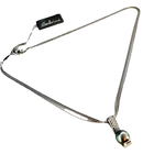 Collana Salvini con catena d’argento e pendente di perla nera Tahiti