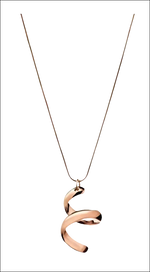 Collana Embrace Oro Rosé con pendente a spirale in oro rosa rosa dorato