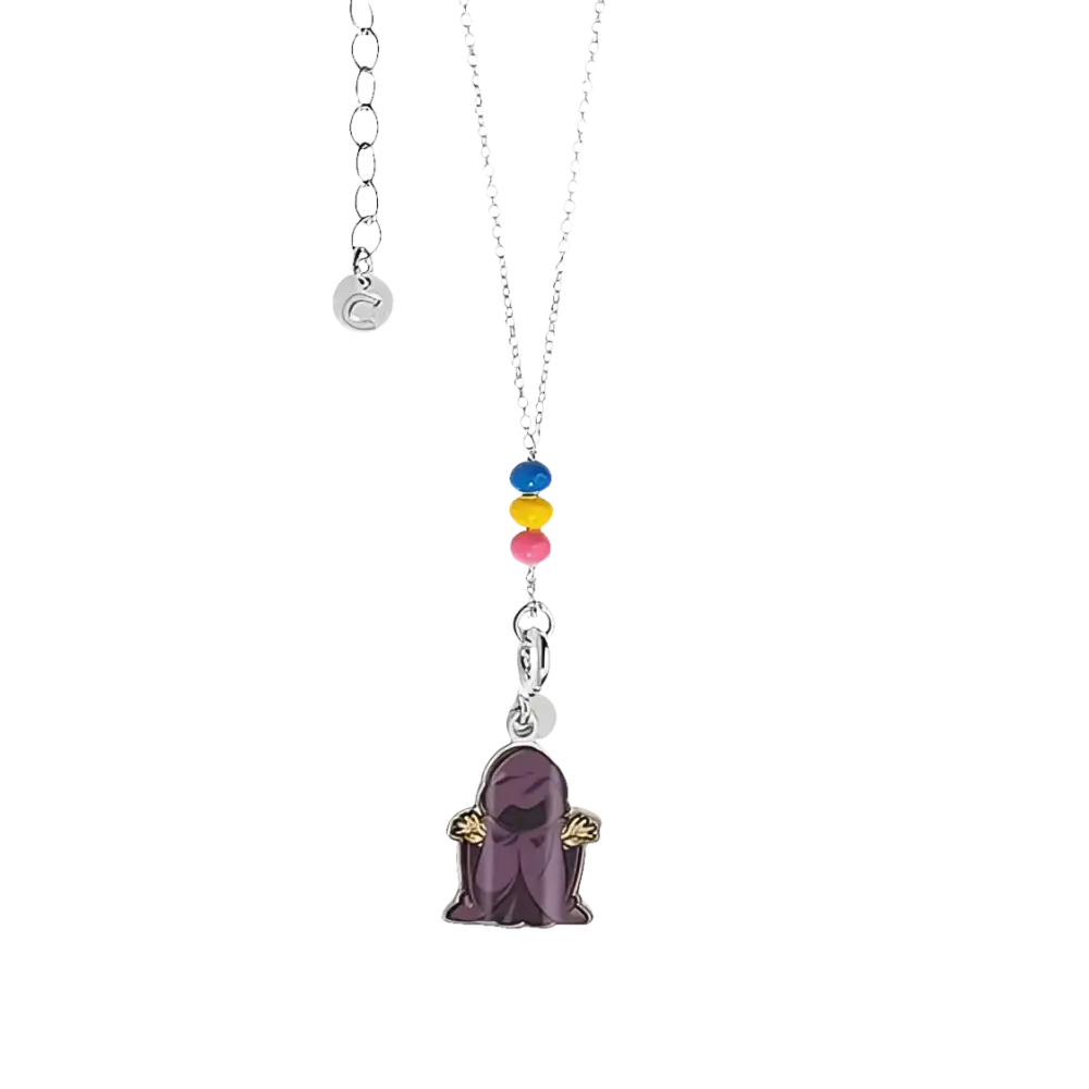 Collana girocollo in argento con perline colorate e pendente polpo Signor Esse GLA 234