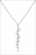 Collana Girocollo Oro Bianco pendente gocce UNOAERRE|bonini-gioielli