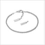 Collana girocollo uomo Comete argento e diamante con catena intrecciata