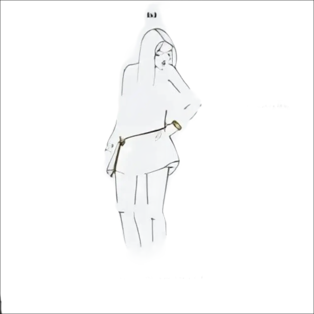 Illustrazione di moda di una donna con cintura per Collana Lunga Donna Calvin Klein Impulsive Oro Rosé