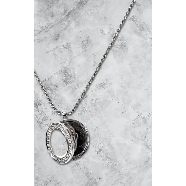 Collana parure con orecchini oro bianco e diamanti ct 0,24 segreti di Salvini|bonini-gioielli