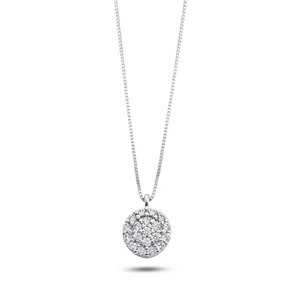 Collana oro bianco e zirconi AMBROSIA AGZ 398 - Gioielleria Bonini