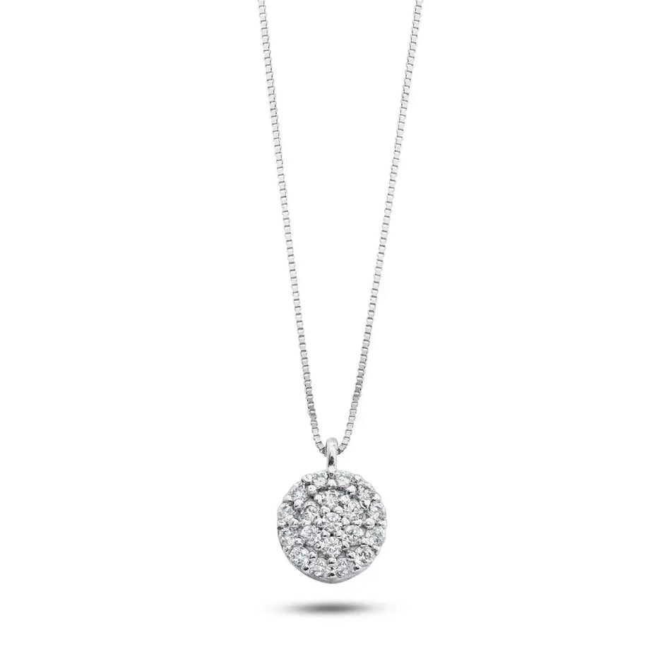 Collana oro bianco e zirconi AMBROSIA AGZ 398 - Gioielleria Bonini