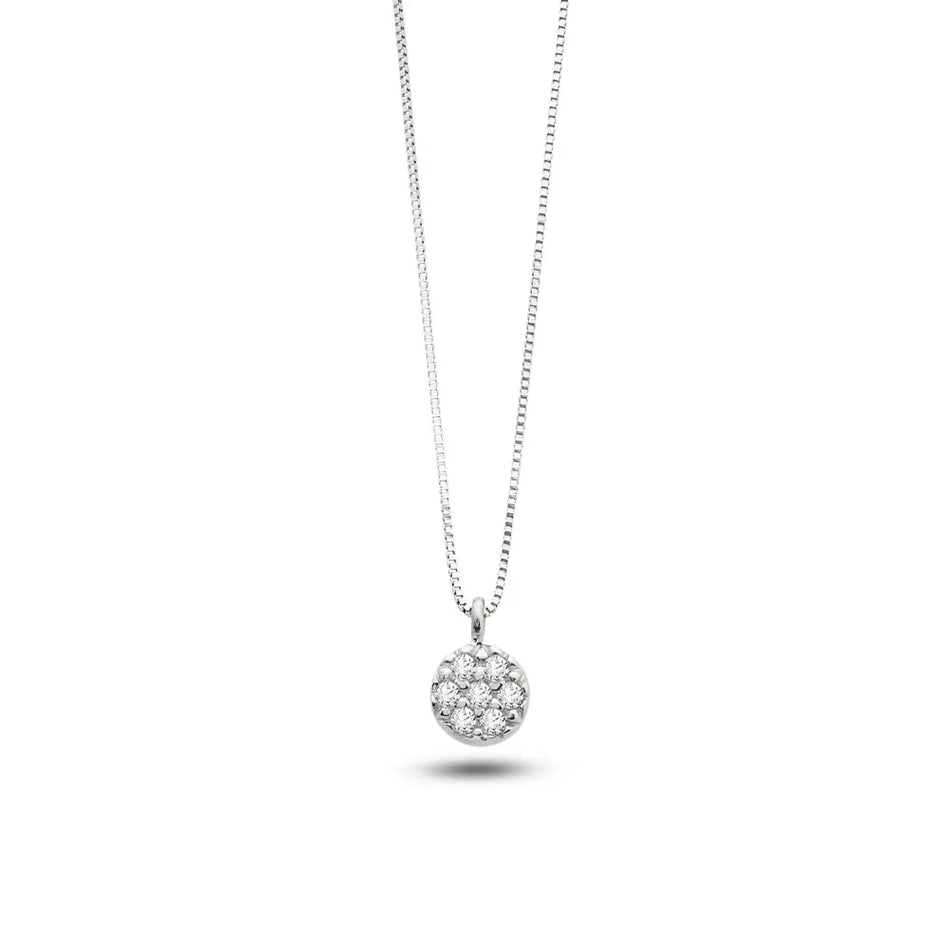 Collana oro con zirconi AMBROSIA Dea di Luce AGZ 369 - Gioielleria Bonini