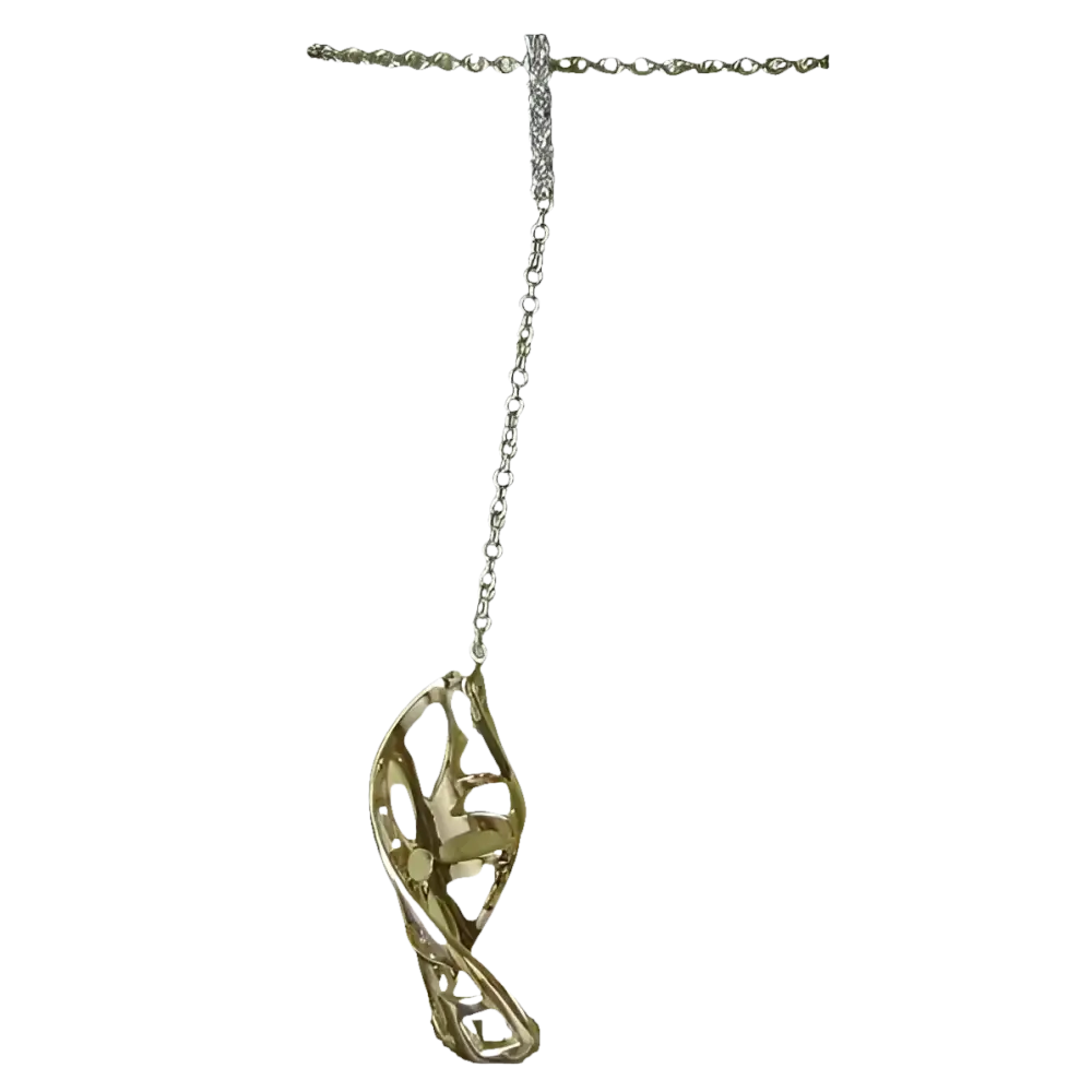 Collana Oro e Diamanti Comete GLB 524 con pendente in oro, argento e diamanti