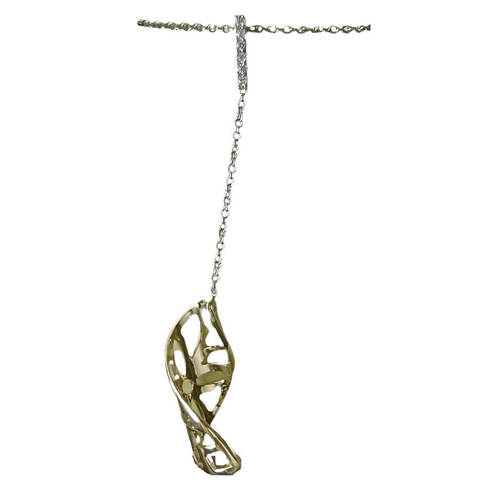 Collana Oro e Diamanti Comete GLB 524 con pendente in oro, argento e diamanti