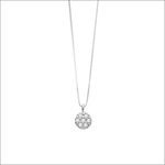 Collana Ambrosia Dea di Luce AGZ 369 in argento con pendente diamante