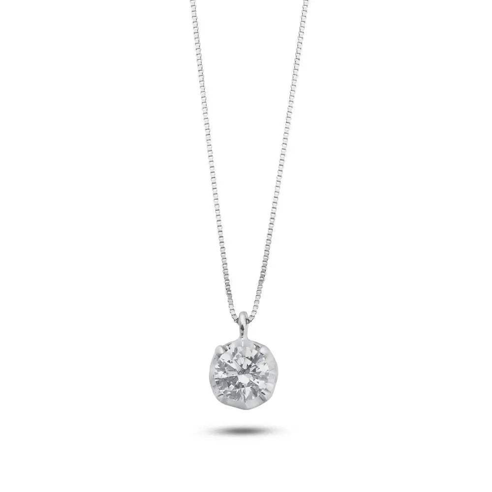 Collana Punto Luce Oro e Zircone AMBROSIA AGZ 395 - collana