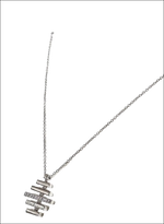 Collana Salvini Divina con ciondolo in oro bianco e diamanti, argento