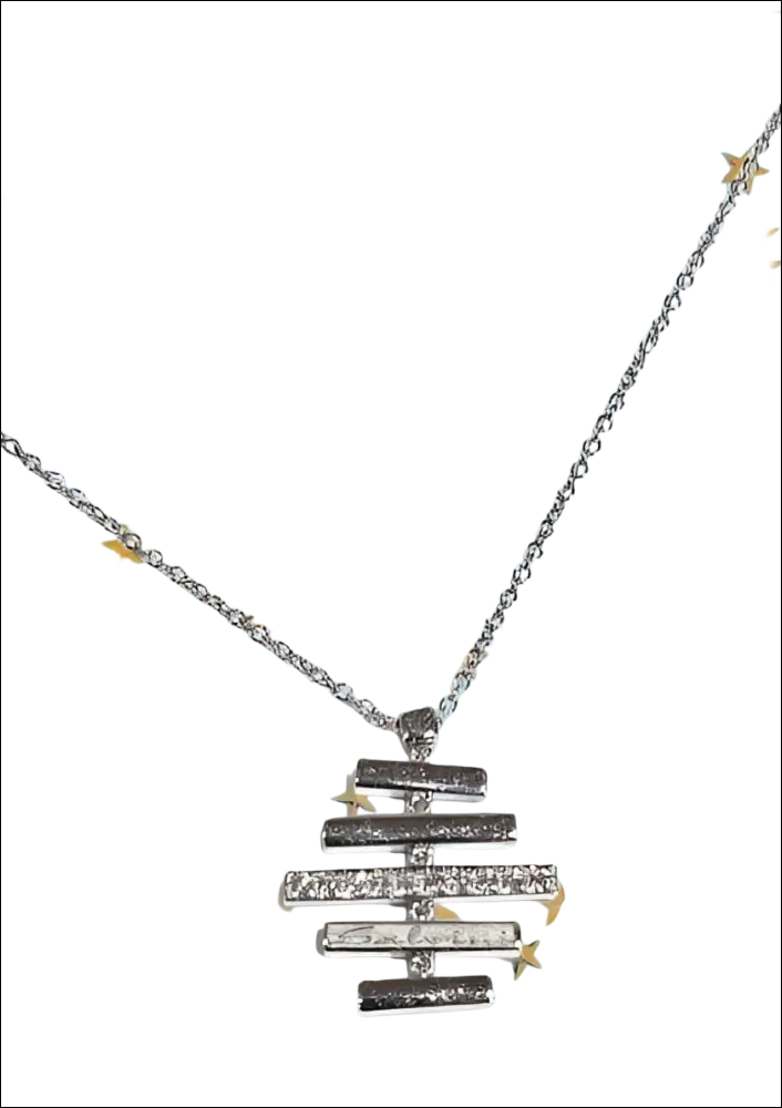 Collana Salvini Divina: ciondolo in oro bianco con diamanti tiered