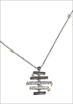 Collana Salvini Divina: ciondolo in oro bianco con diamanti tiered