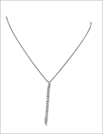 Collana Salvini Dancing Diamonds in oro bianco con fila di diamanti scintillanti