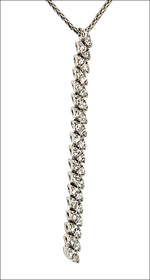 Collana Salvini Dancing Diamonds in oro bianco e diamanti argentea