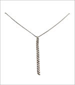 Collana Salvini Dancing Diamonds in oro bianco con pendente diamanti scintillanti