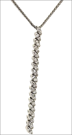 Collana Salvini Dancing Diamonds in oro bianco e diamanti argentea