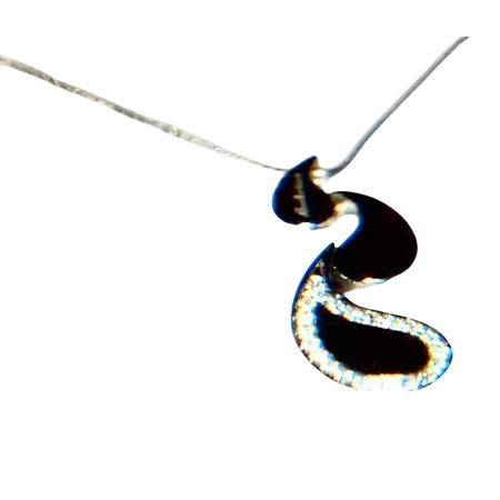 Collana Salvini Faville Oro Bianco e Diamanti con pendente a goccia nero e bianco
