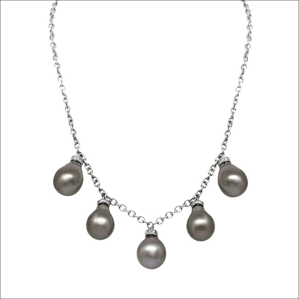 collana-salvini-mambo-parure-Bracciale Salvini Mambo oro bianco e perle Tahiti|bonini-gioielli