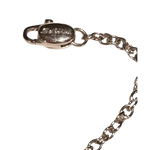 Catena in metallo argentato con chiusura a moschettone per Collana Salvini Mambo Perle Tahiti e Diamanti