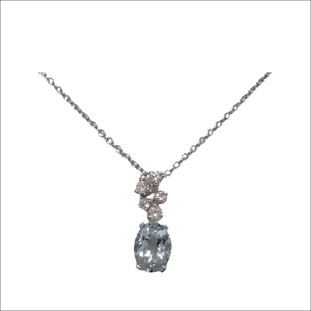 Collana acquamarina e diamanti Marea di Salvini con pendant in acquamarina