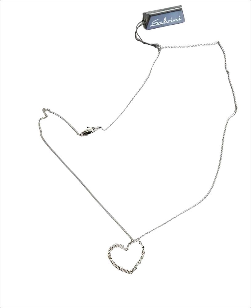 Collana Salvini Sensation Cuore Diamanti con cuore argento e strass