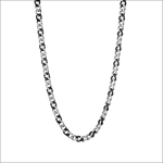Collana uomo Comete Gioielli in acciaio con catena curb bicolore elegante