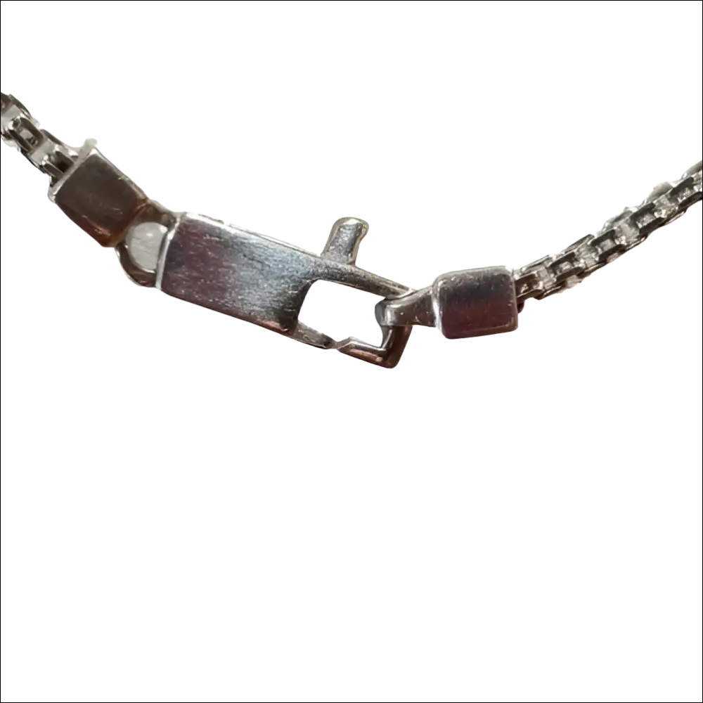 Collana uomo Salvini Argento Croce, retro con chiusura rettangolare a tab