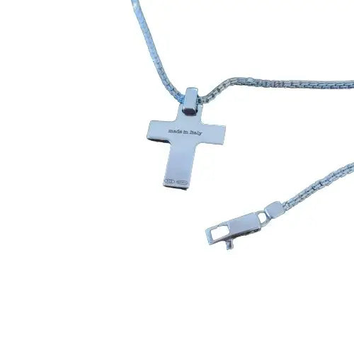 Collana uomo SALVINI in argento con croce 20037366 - Gioielleria Bonini