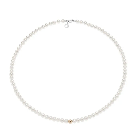 parure-Collana di perle con una perla d’oro Filo di perle COMETE GIOIELLI FWQ 326 mm 5/5,50|bonini-gioielli