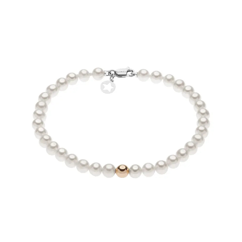 Bracciale perle COMETE con dettaglio Oro Rosé BRQ 326|bonini-gioielli