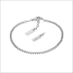 Bracciale catena COMETE Girocollo Argento Uomo con charms rettangolari