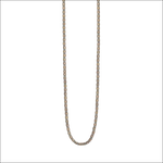 Collana uomo COMETE Mineral in acciaio ed ematite rosé, catena argento opaco