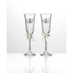 coppia bicchieri di cristallo per regalo nozze VALENTI 16506 - Gioielleria Bonini