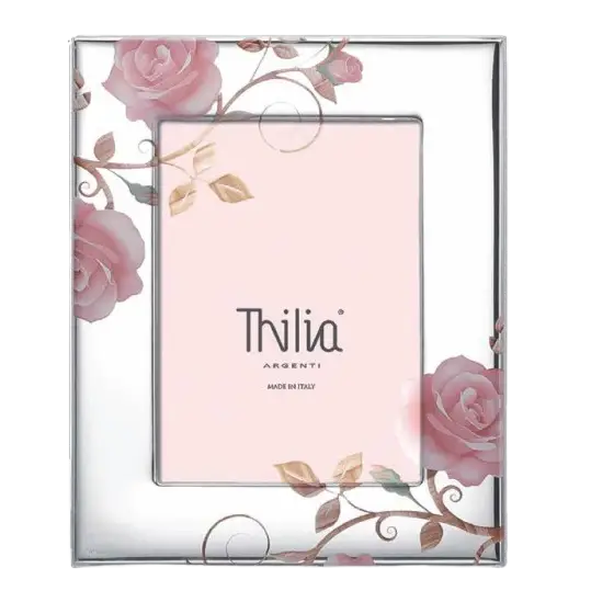 Cornice argento bilaminato Roses Thilia 454227|bonini-gioielli